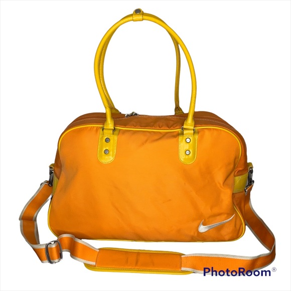 Nike Bags Nike Club Rare Vintage Gymbowling Duffle Bag Orange